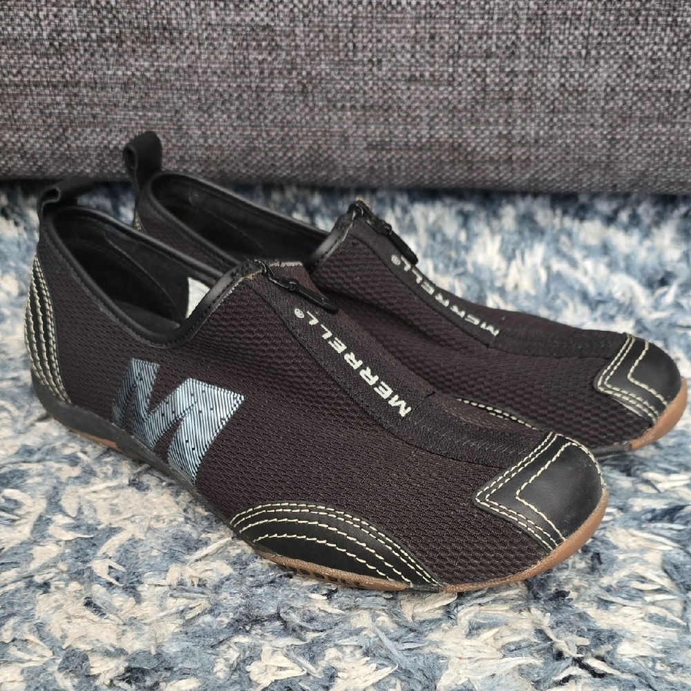 Merrell Black and Gray Athletic Slip-Ons